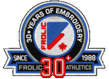 Frolic Athletics Embroidery Digitizing
