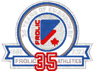 Frolic Athletics Embroidery Digitizing